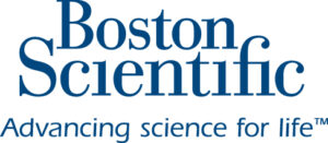 Boston Scientific logo, with tagline Advancing science for life, trademark icon